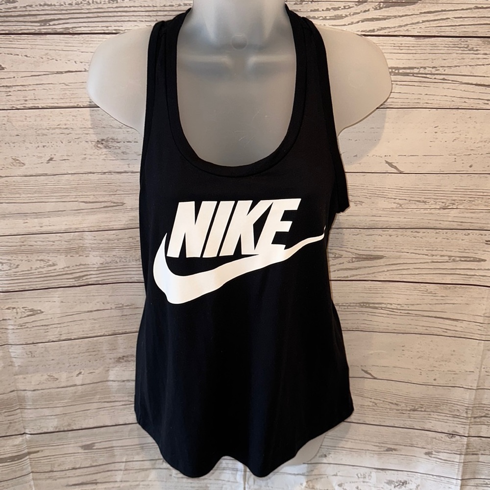 Nike Black Racerback Tank Top Size Small